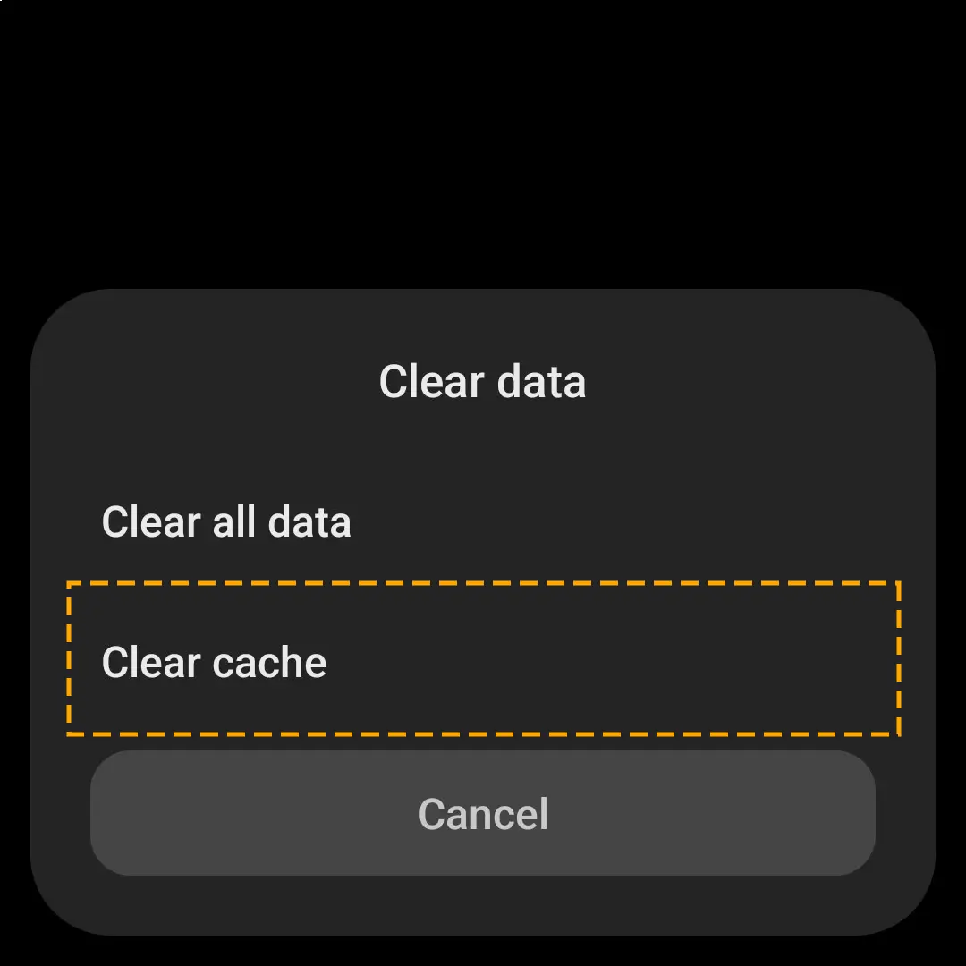 clear insta android app cache