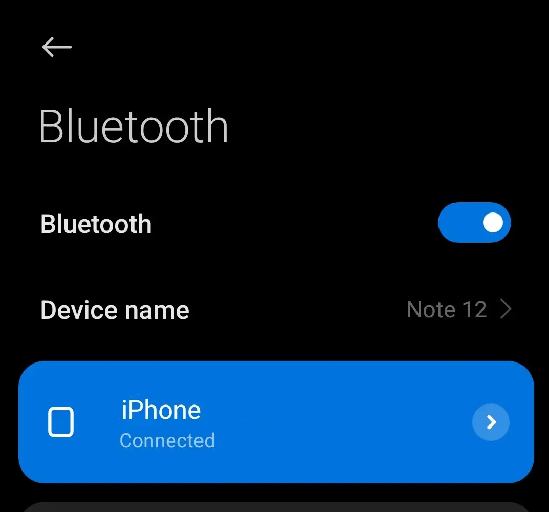 Connect android to iPhone via bluetooth