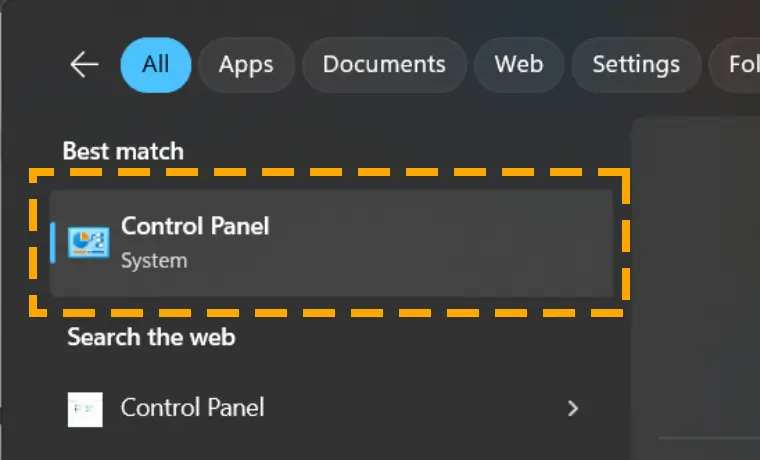 control panel program