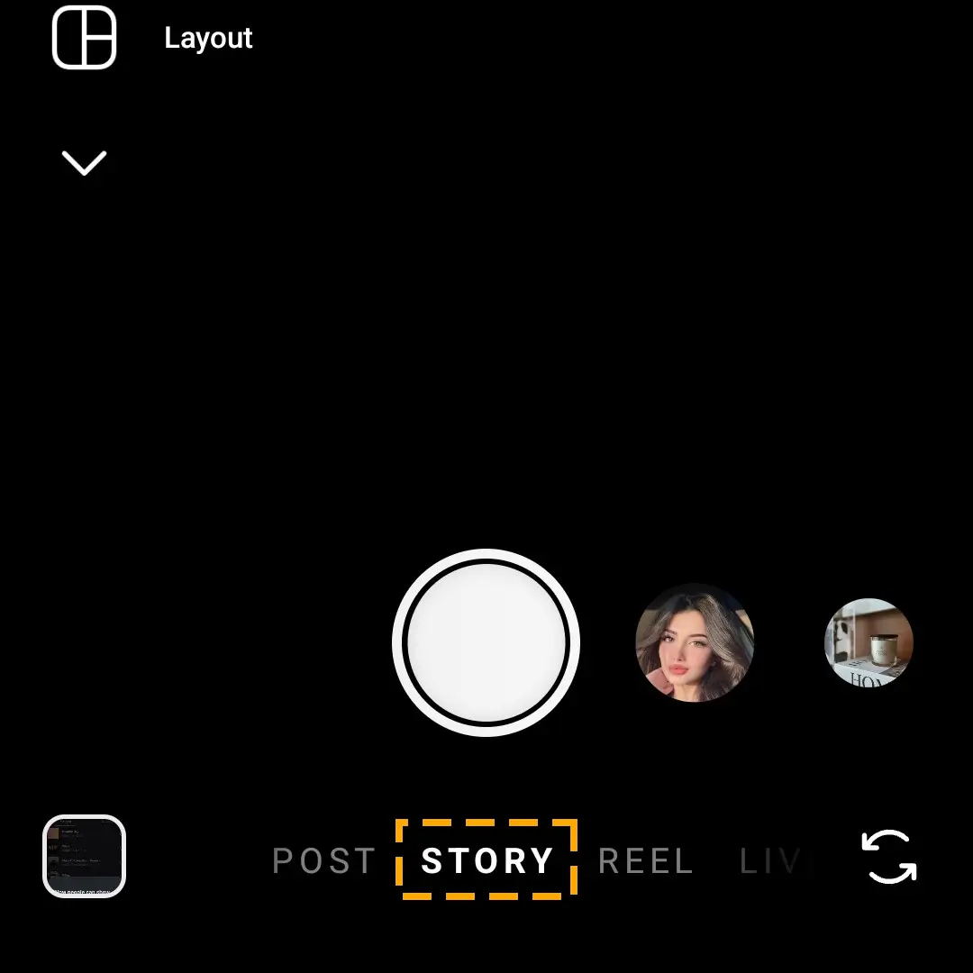 create a instagram story