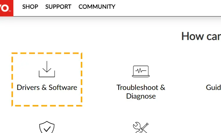 drivers and software on lenovo site