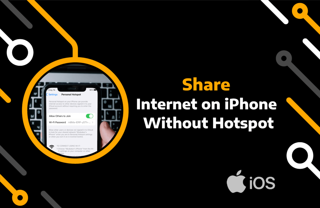 feature image of how to share internet from iphone without hotspot