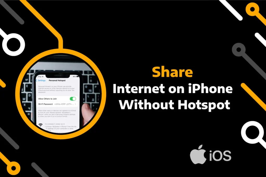 feature image of how to share internet from iphone without hotspot