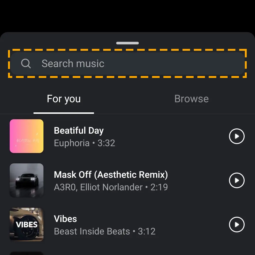 instagram music library