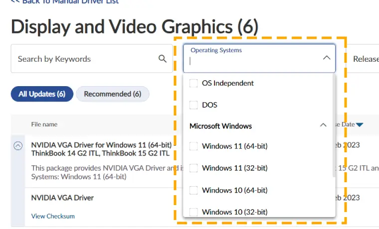 operating system for the driver