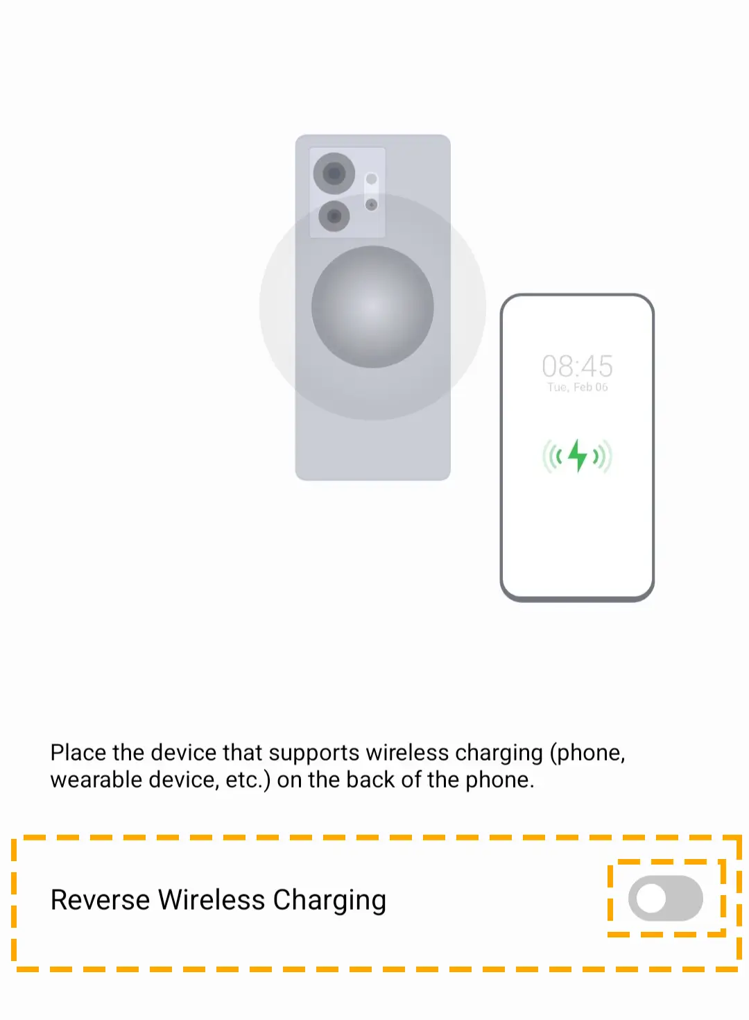 reverse wireless charging from android to iphone