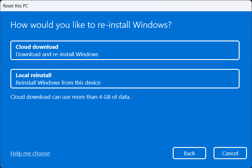 source windows installation