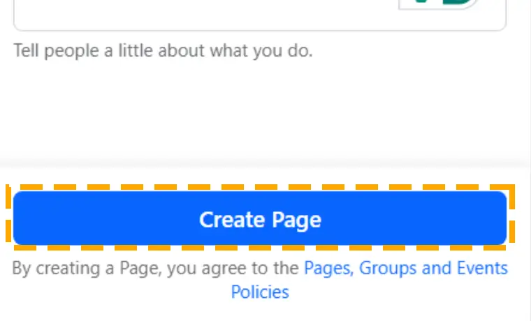 create page on facebook