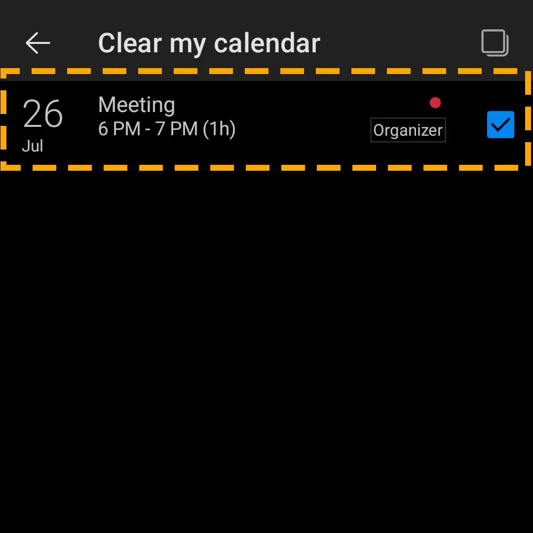 events in outlook calender