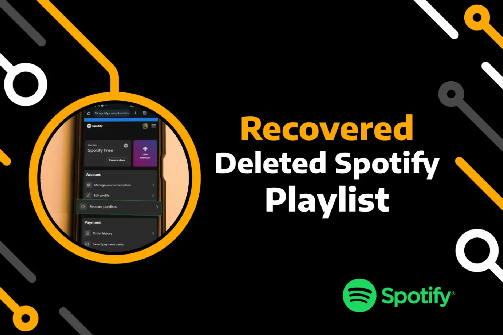 feature image of recover spotify playlist