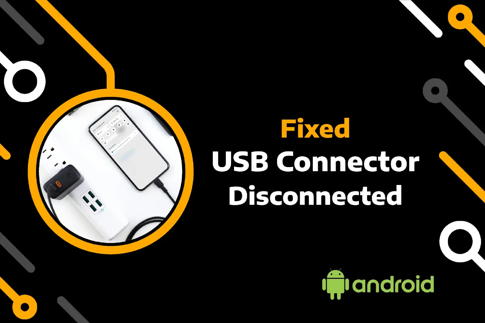 feature image of usb connector disconnected connected