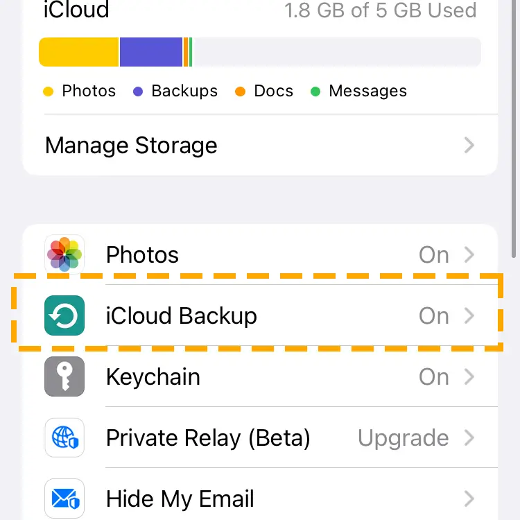 icloud backup to protect important files