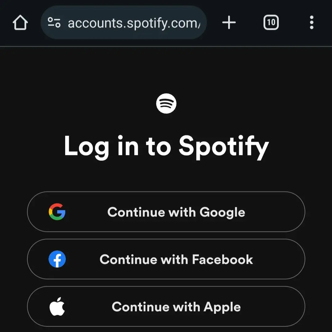 log in spotify account on phone