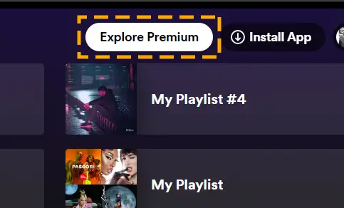 subscribe to spotify premium button