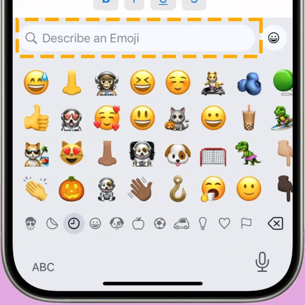 use genmoji to create custom emojis