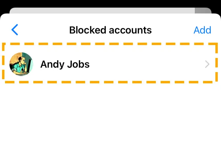 blocked accounts