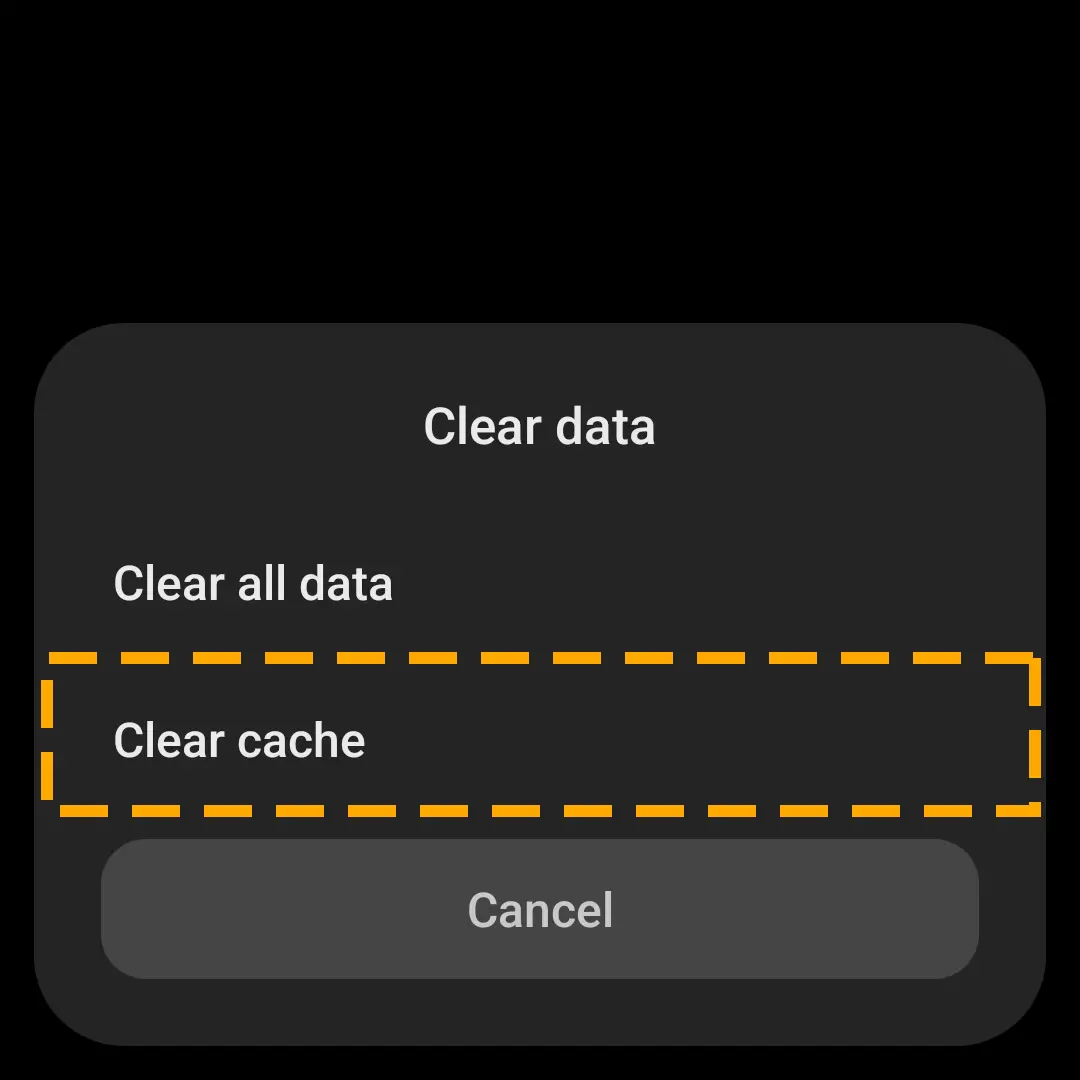 clear app cache