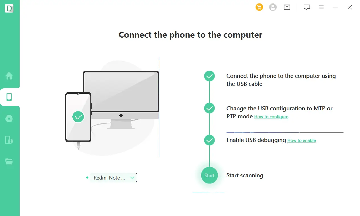 connect android phone to pc