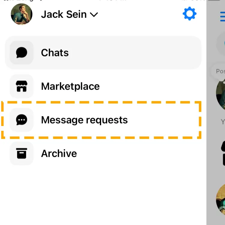 facebook messenger menu