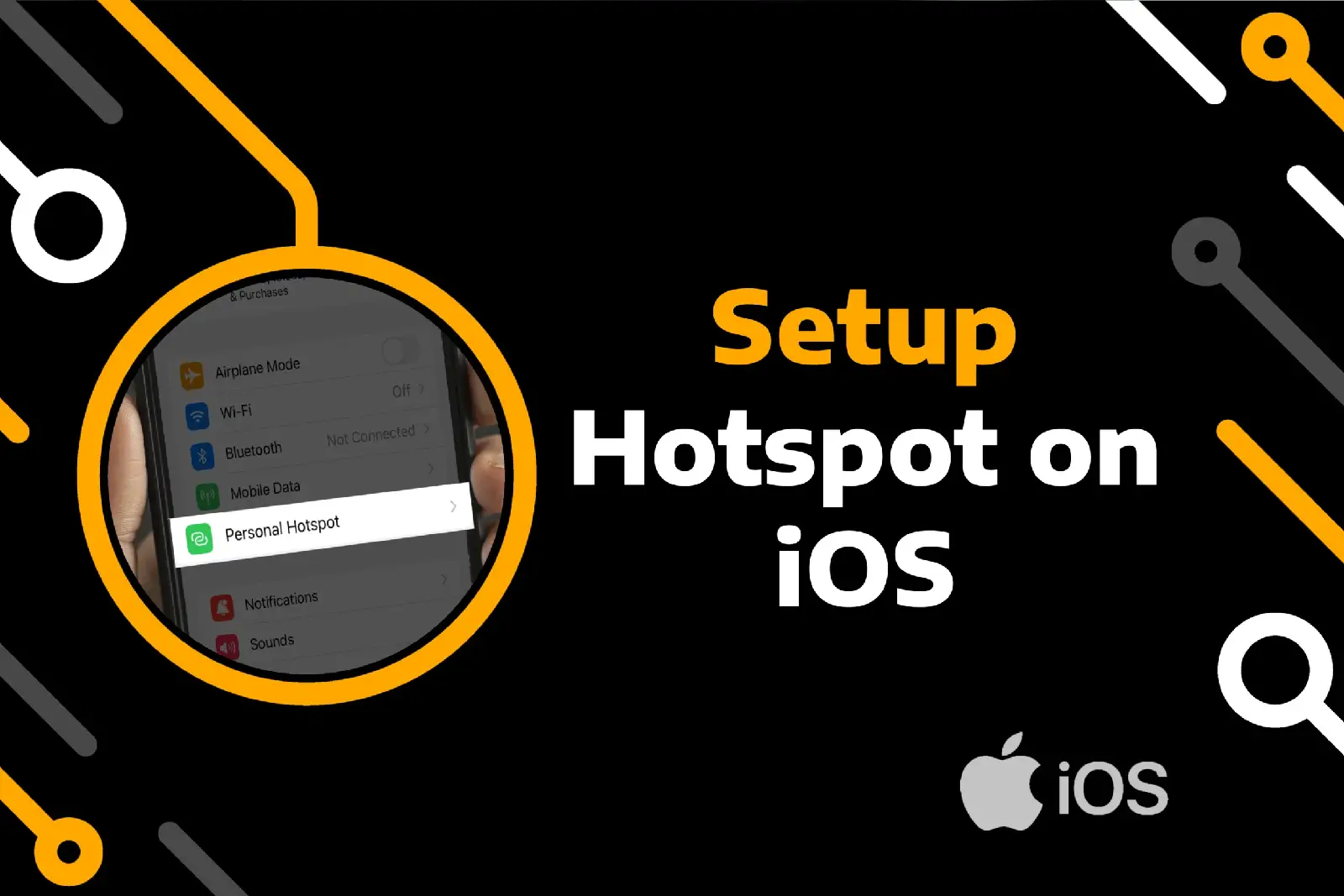 feature image of how to set up hotspot on iphone