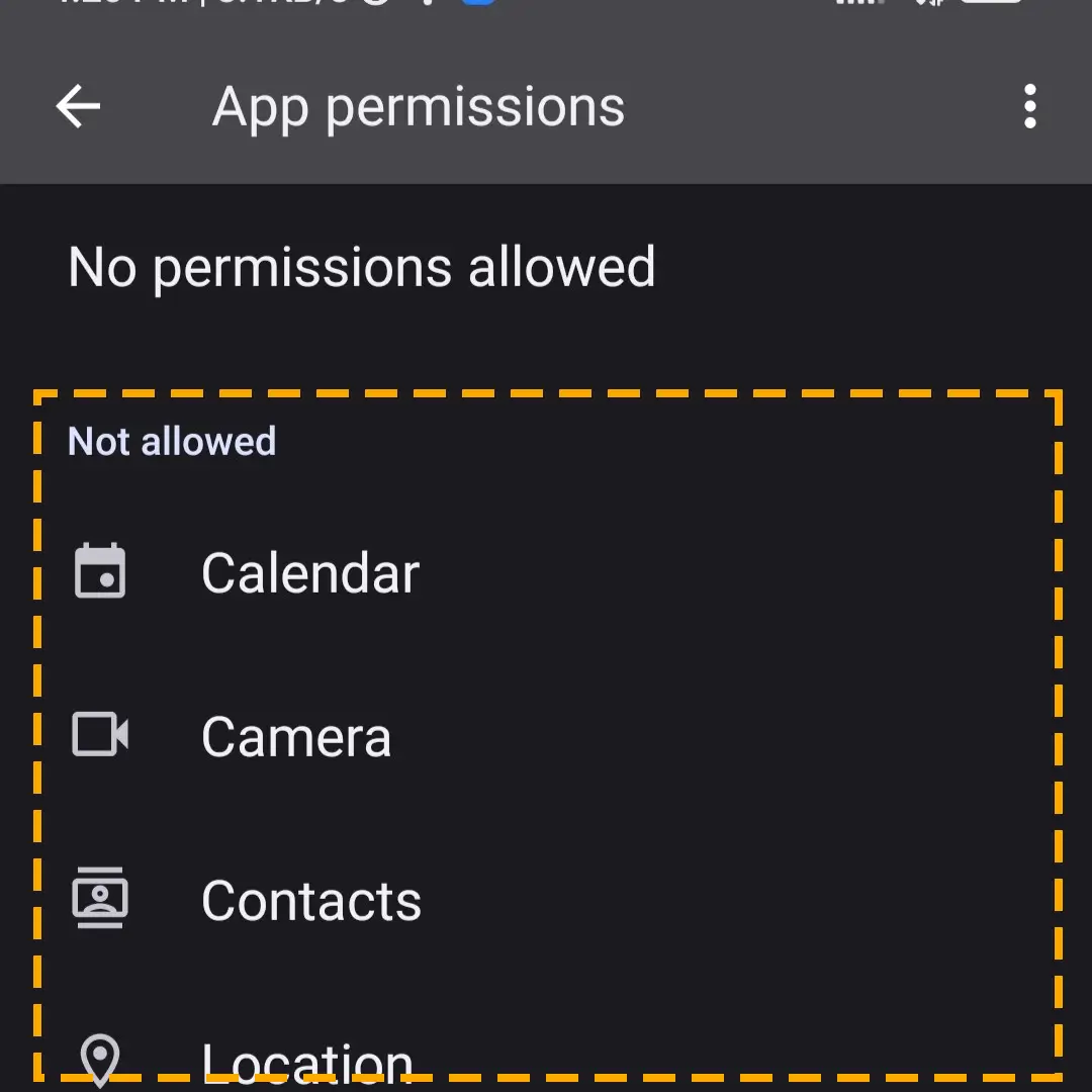 messenger app permissions