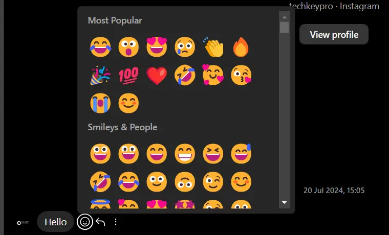 react to messages with emojis