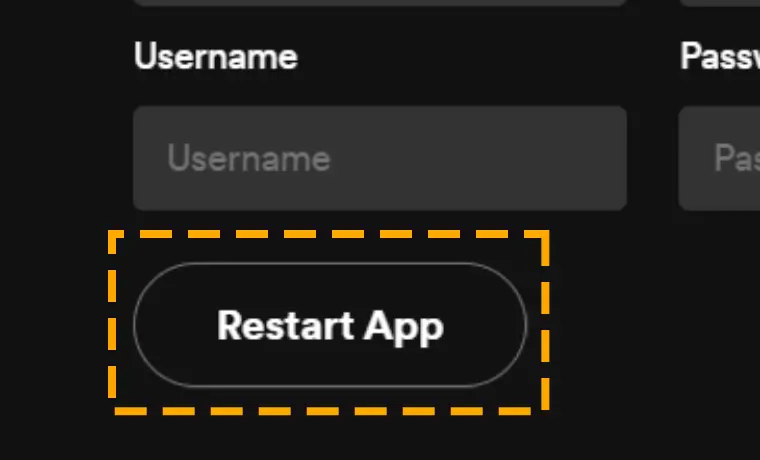 restart the app