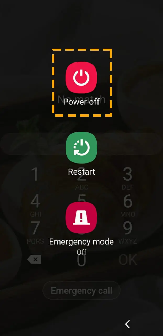 shutdown button to switch on safe mode