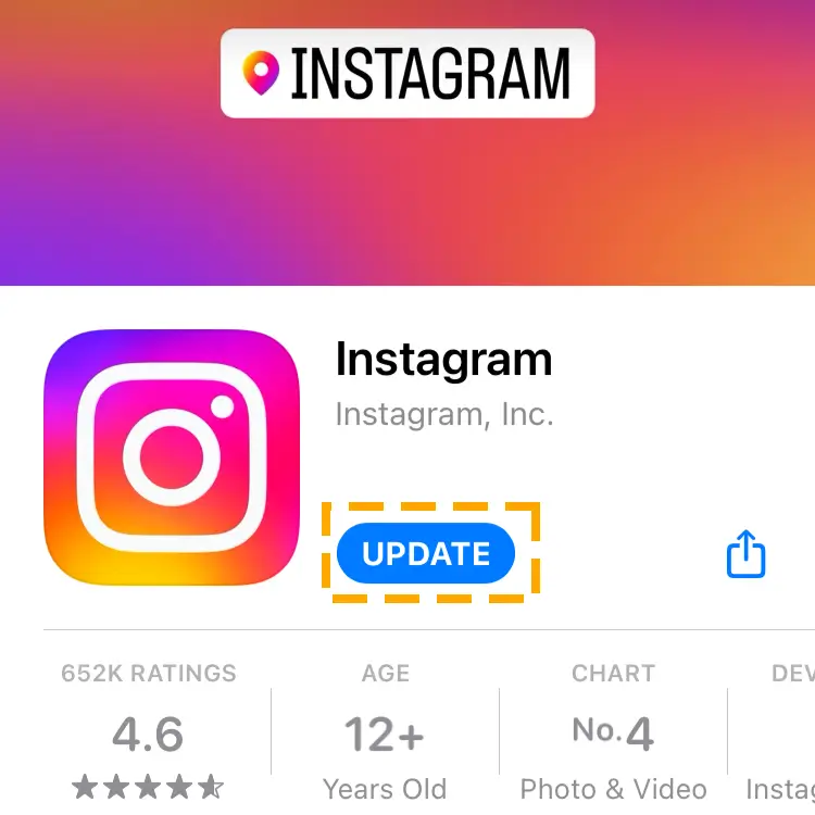 update ios insta app