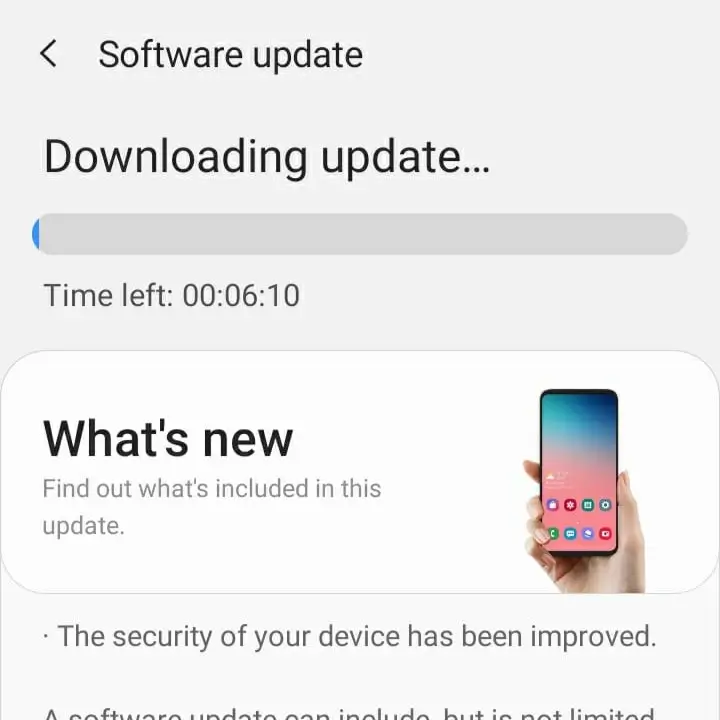 updating samsung os updates