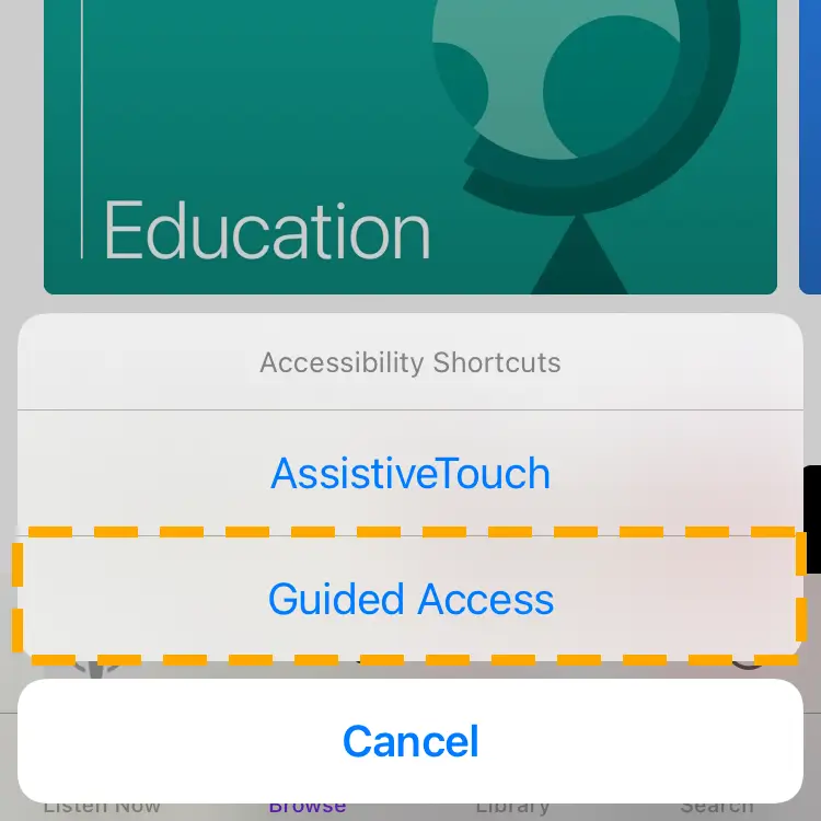 choose guided access