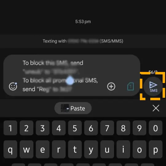 edit and forward message on android