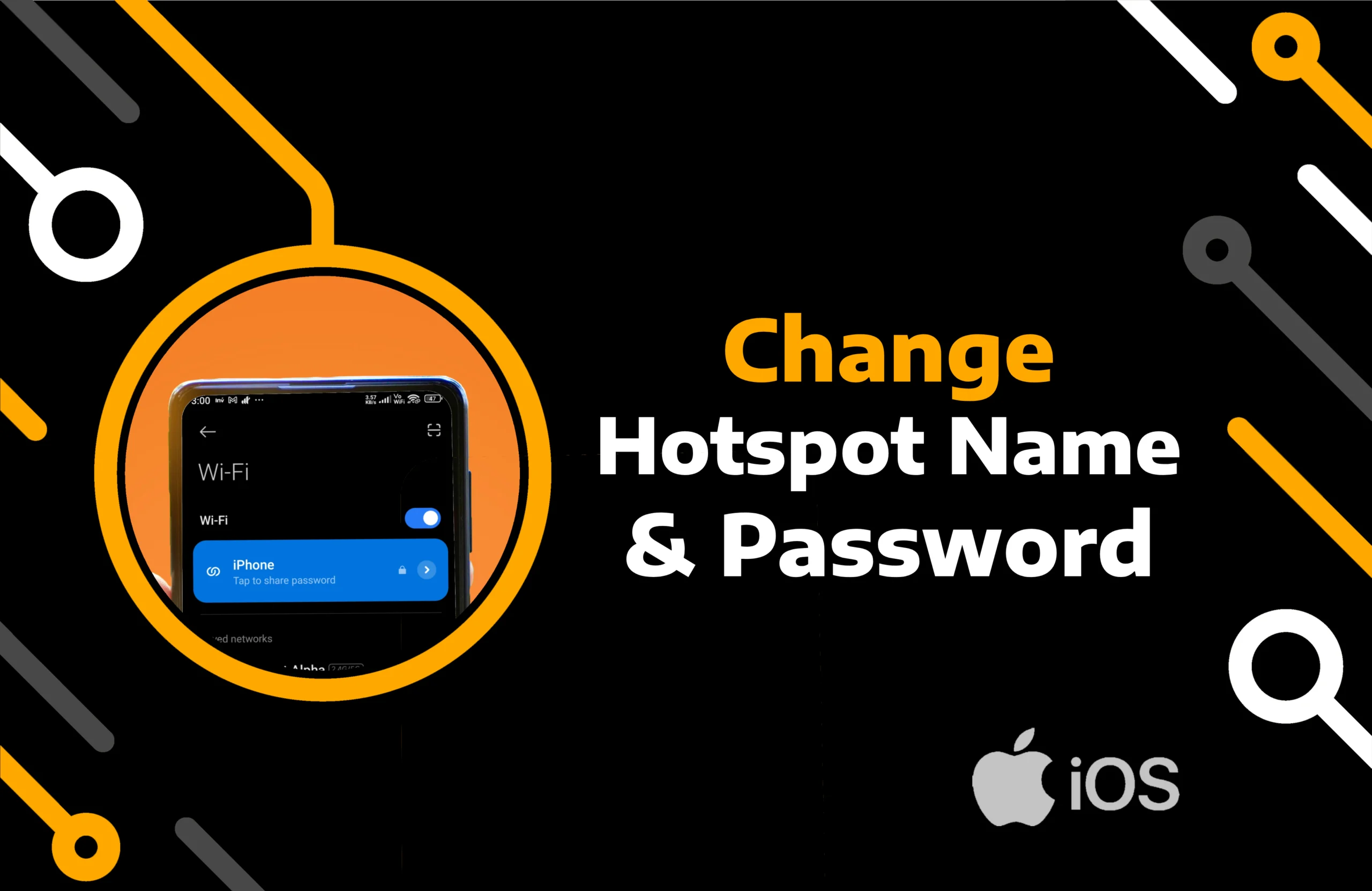 feature image for change hotspot name and password on iphone