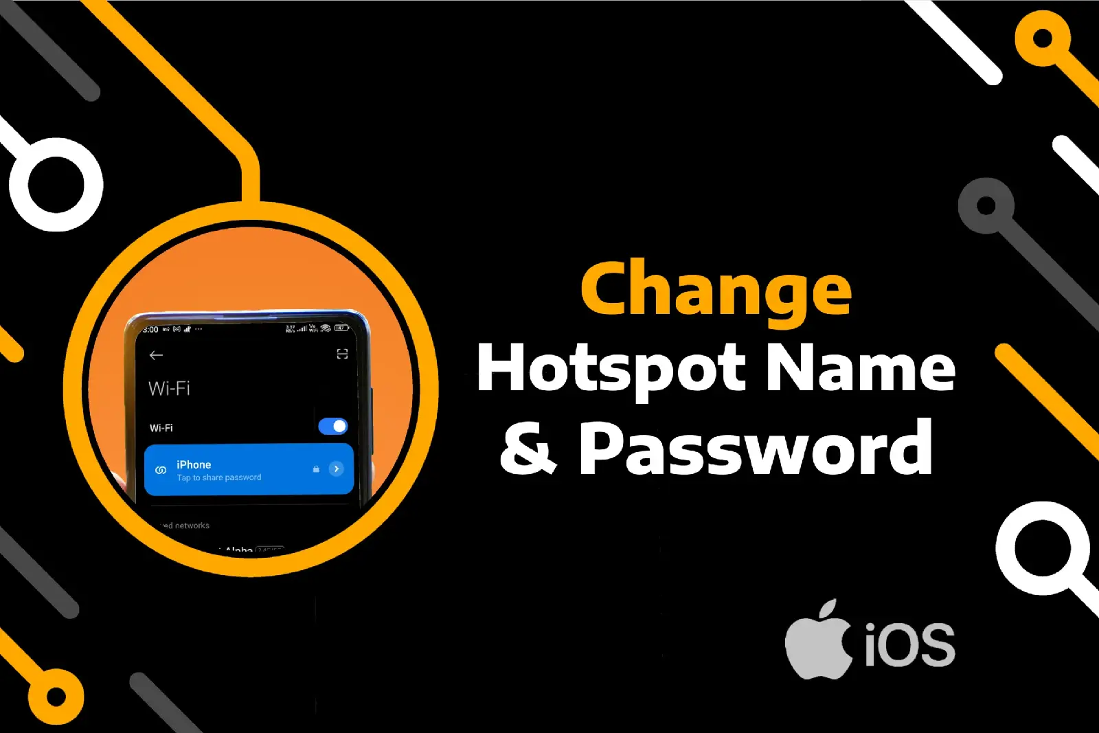 feature image for change hotspot name and password on iphone