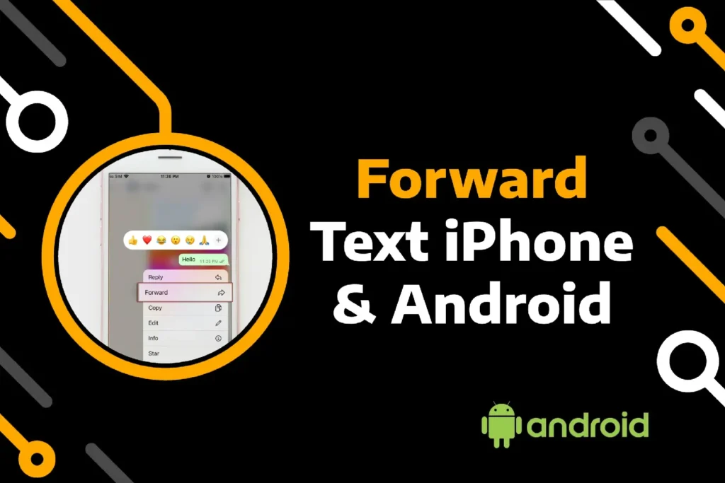 feature image of how to forward a text on iphone and android