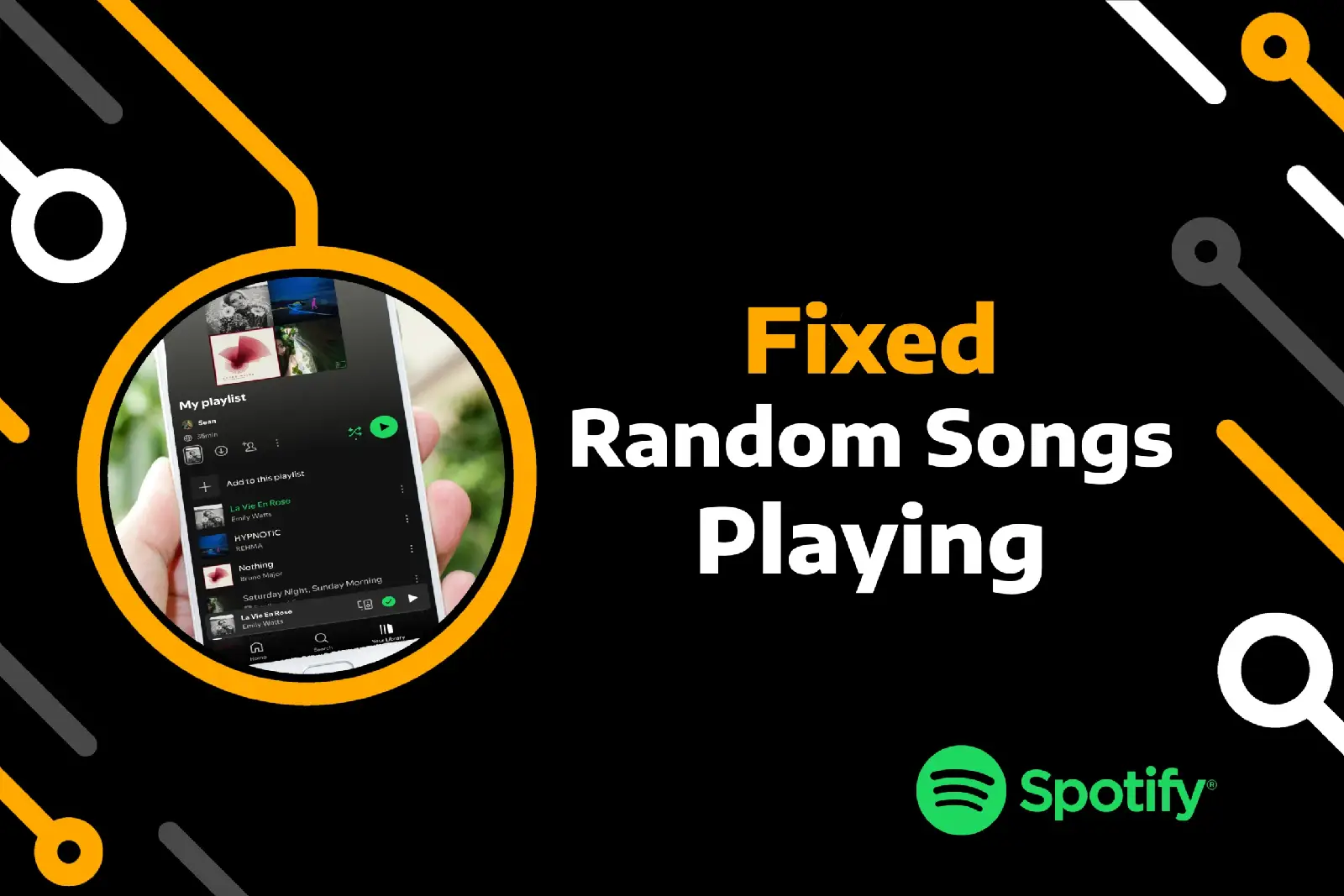 feature image of spotify playing random songs