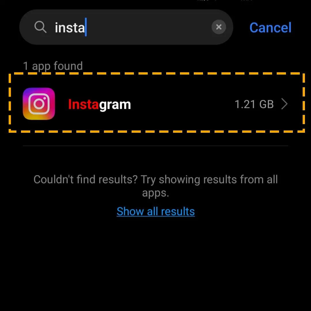 insta app settings