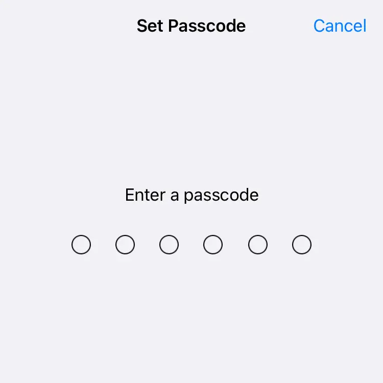 set password