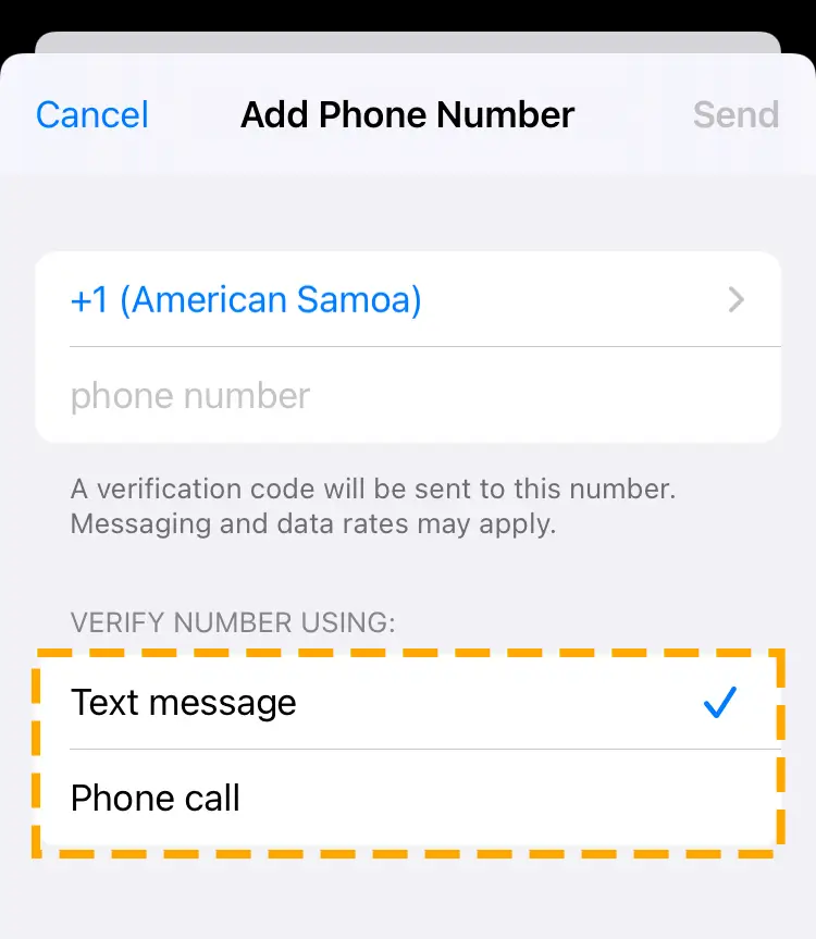 add phone number to id