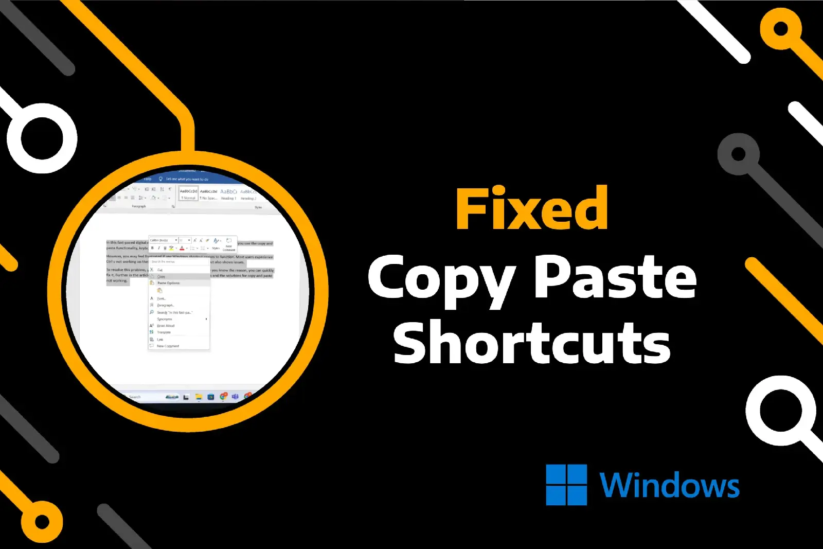 feature image of copy and paste not working on windows
