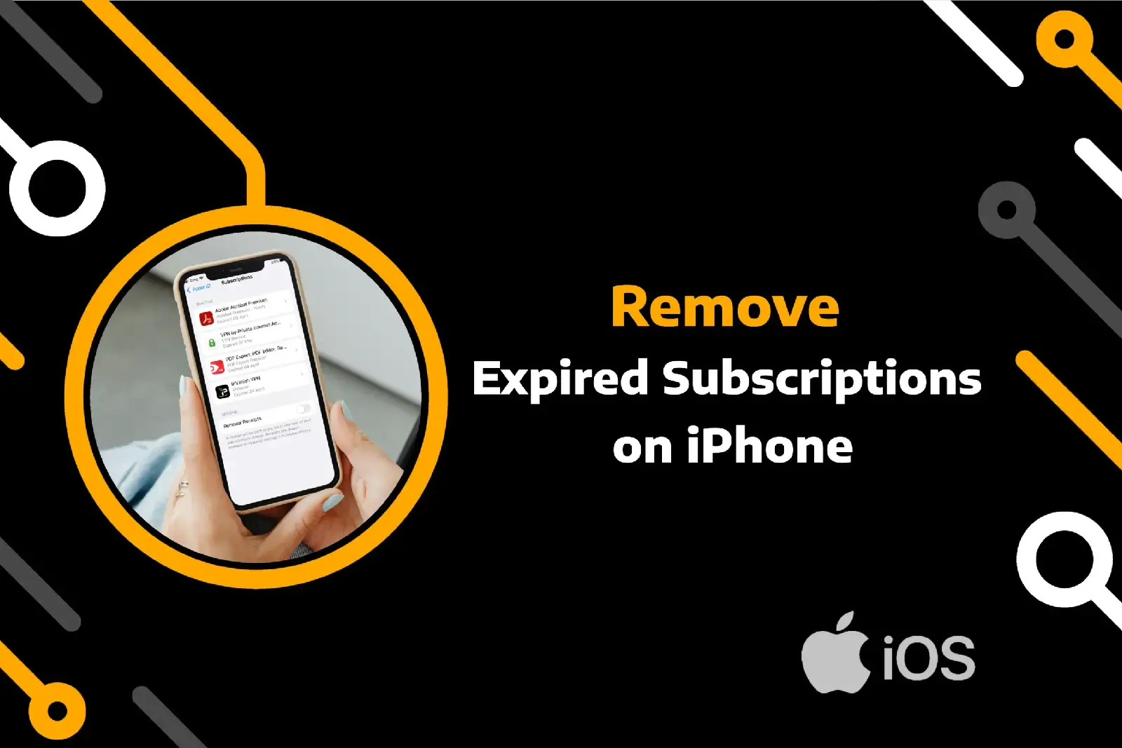feature image of how to remove inactive subscriptions from iphone