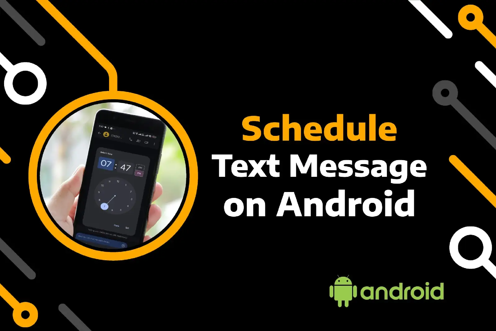 feature image of how to schedule a text on android