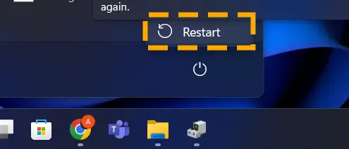 restart pc