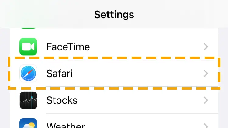 safari app settings