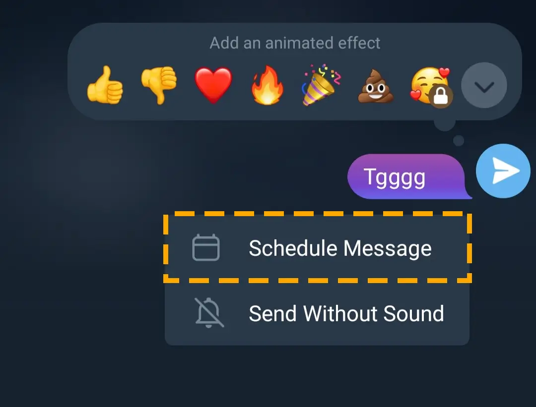 schedule message on android