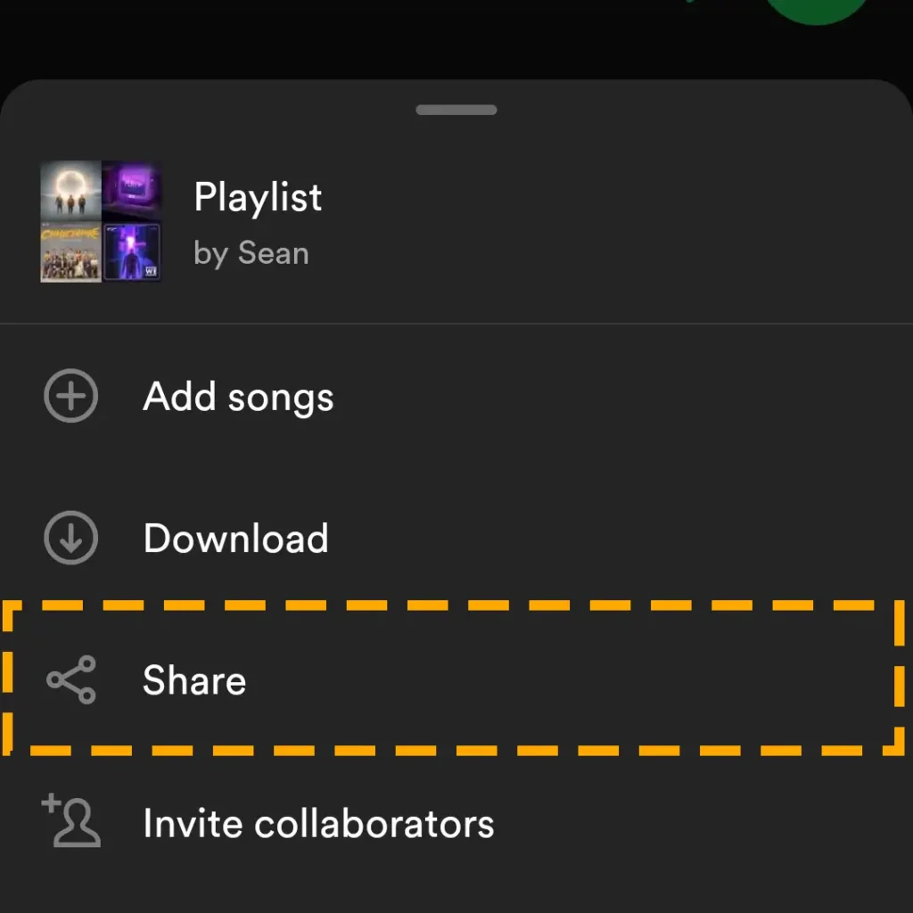 share spotify playlit