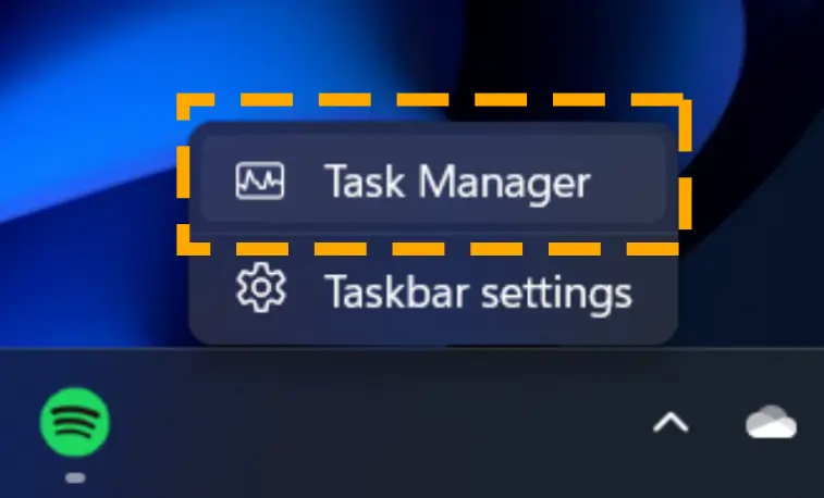 windows taskbar